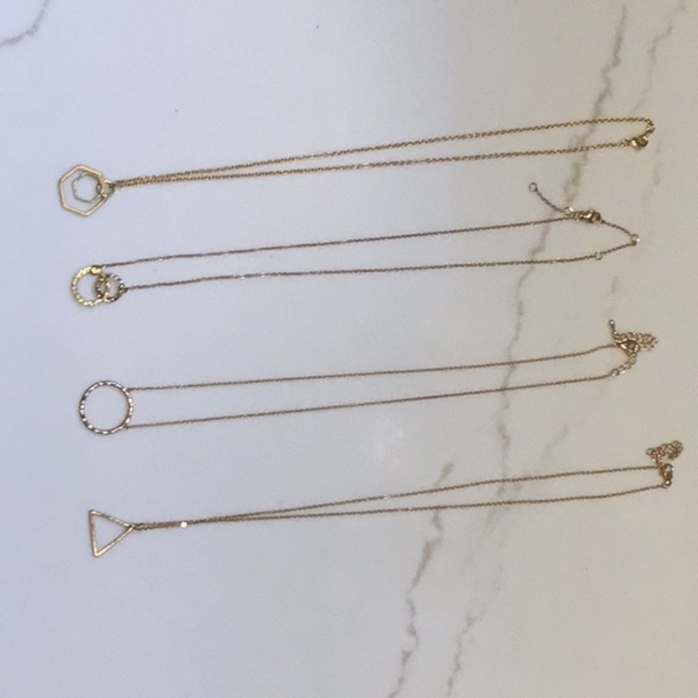 Four Geometric Necklaces